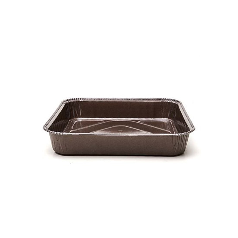 Novacart OP175 Brown Square Paper Baking Mold, 6.9" x 6.9" x 1.3" - Case of 500
