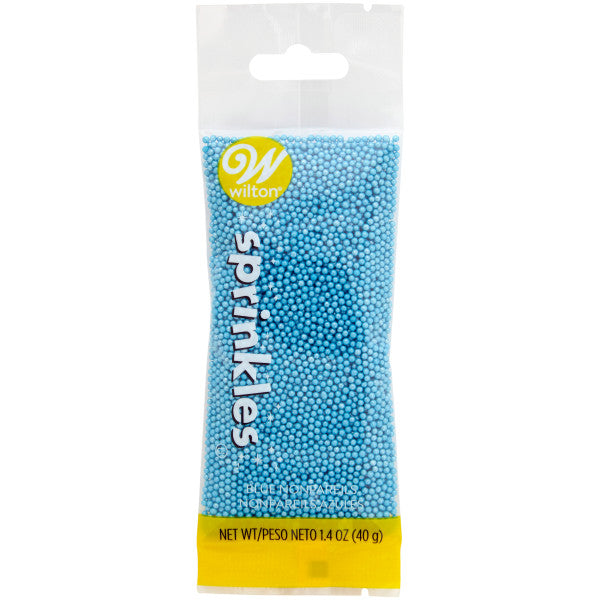 Wilton Blue Nonpareils Sprinkles Pouch – 1.4 oz.