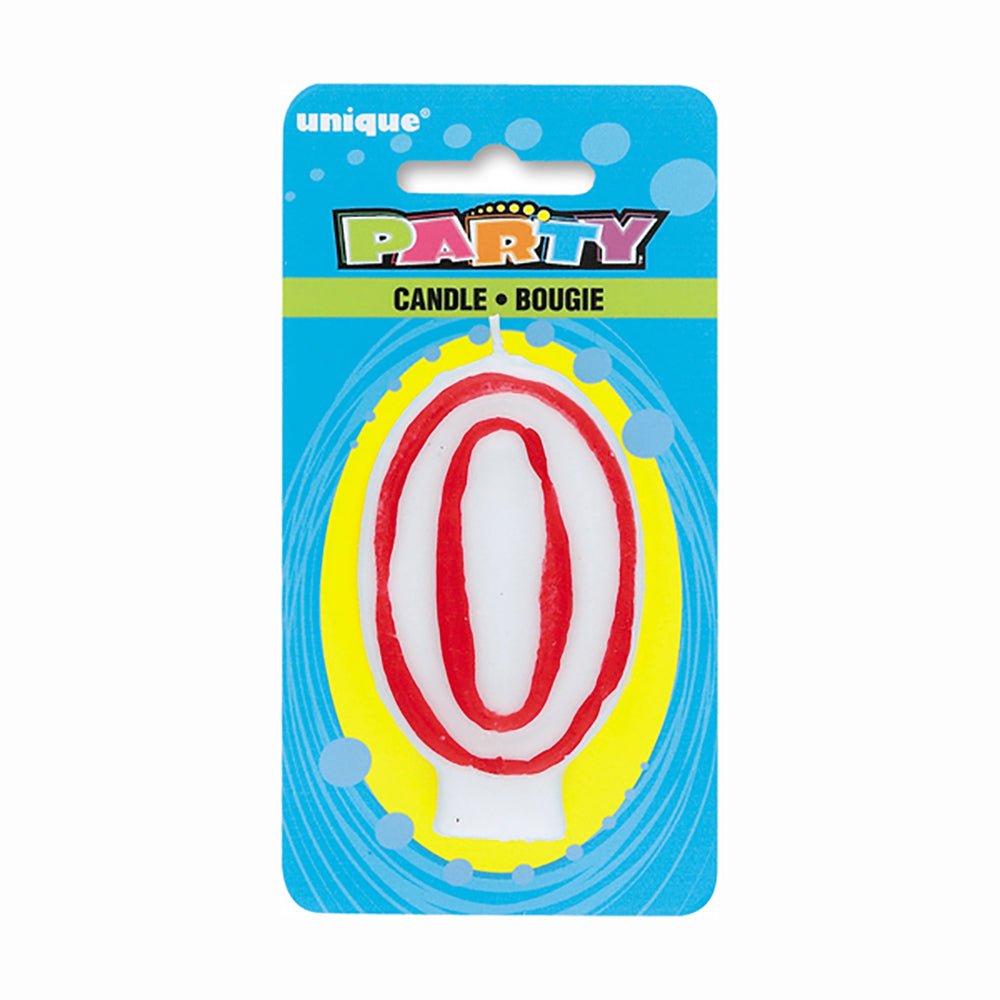 Birthday Candle Number 0 Deluxe Shape
