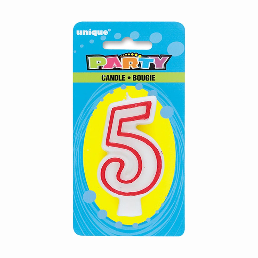 Number 5 Birthday Candle