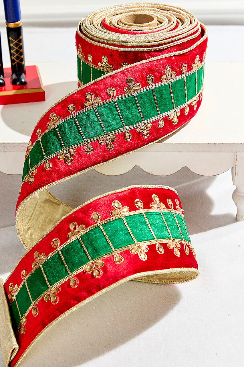 4" x 5 Yard Nutcracker Coat Ribbon