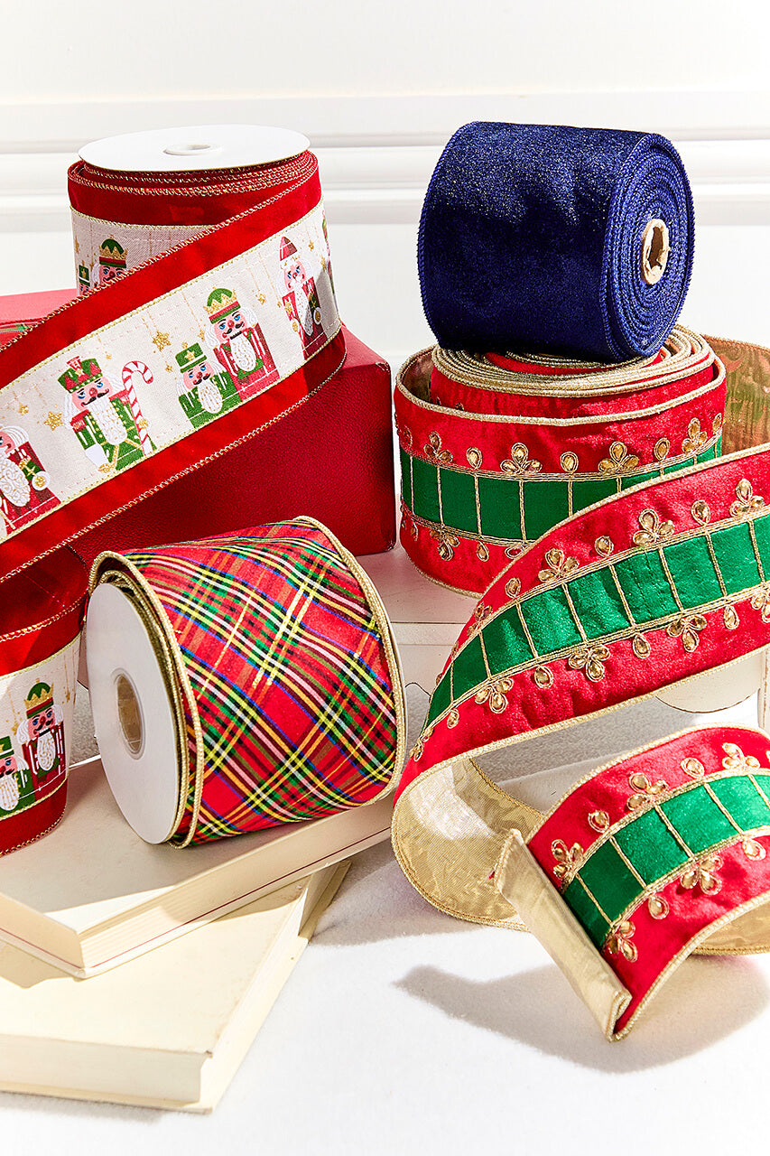 4" x 5 Yard Nutcracker Coat Ribbon