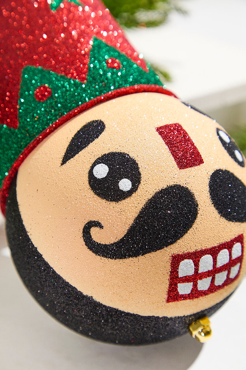 8.5" Holiday Nutcracker Red & Green Ornament