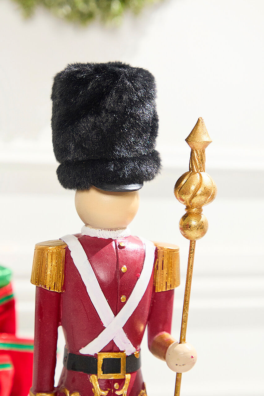 Classic Christmas Resin Soldier 19Inch Elegant Decor