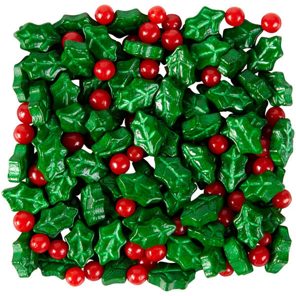 Wilton Holly Sprinkles Mix, 3.9 oz.
