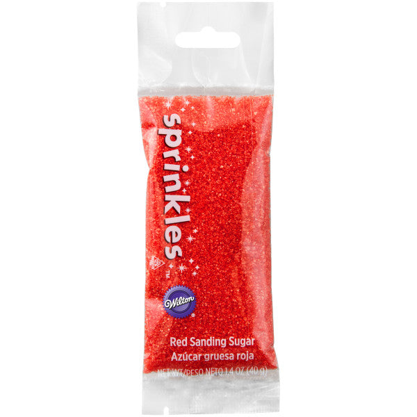 Wilton Red Sanding Sugar Sprinkles – 1.4 oz.