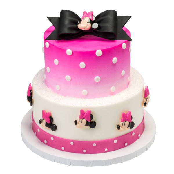 Black Gum Paste Bows cake toppers - 12 count package