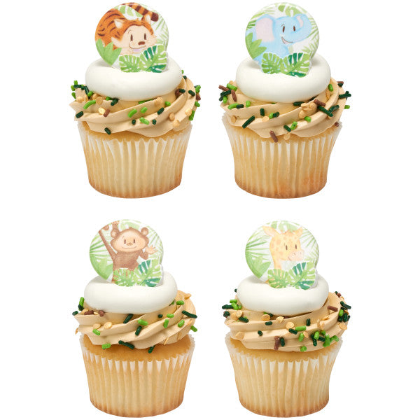 Baby Animals Jungle Cake Cupcake Rings - 72 ct per order