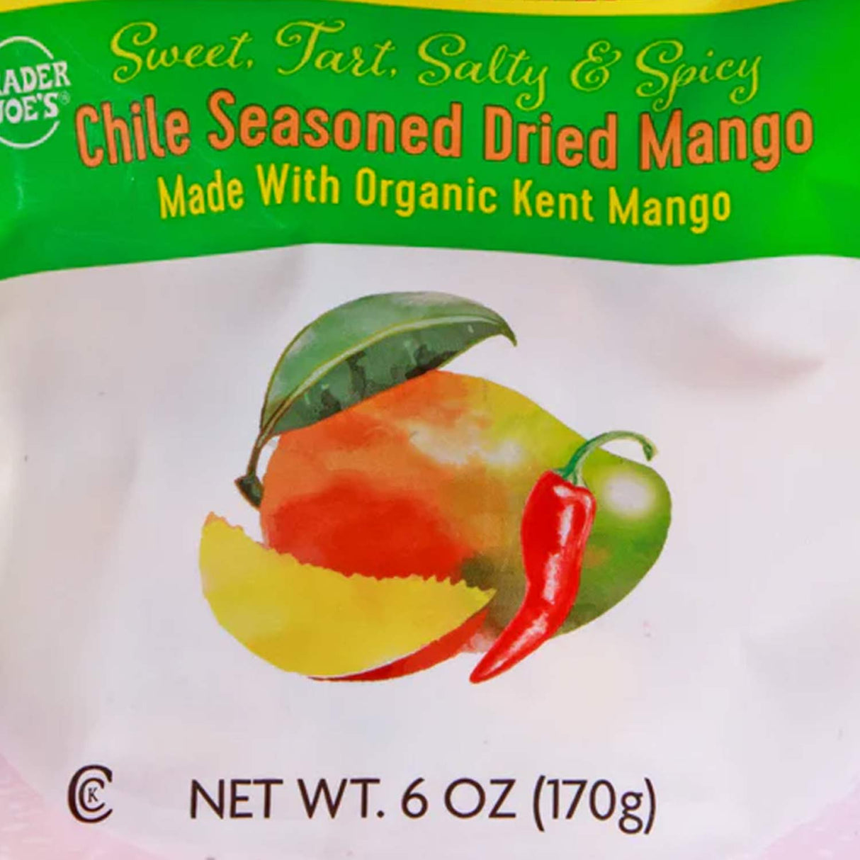 Chile Seasoned Dried Mango 6 oz Sweet & Spicy