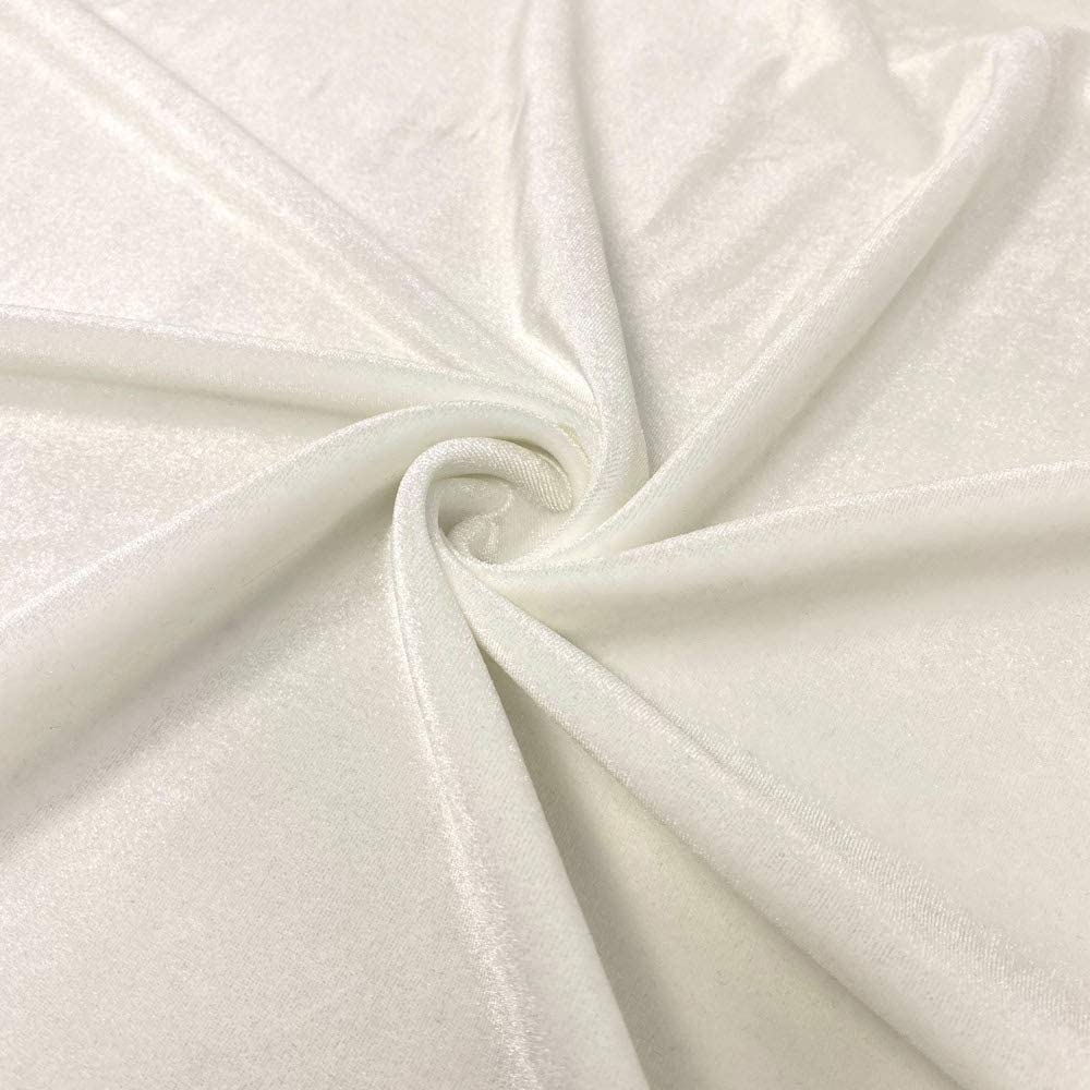 1 Yard Stretch Velvet Fabric Soft Silky 4 Way Stretch for Apparel Costumes 58/60 Inch Width