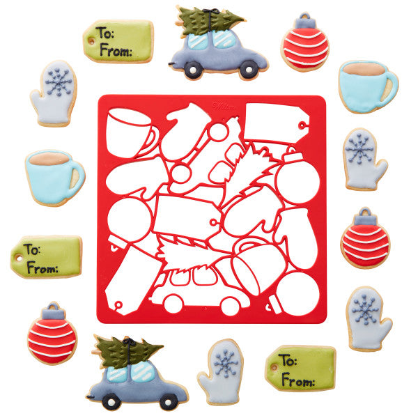 Wilton Christmas Multi-Cookie Cutter Sheet – 14 Shapes