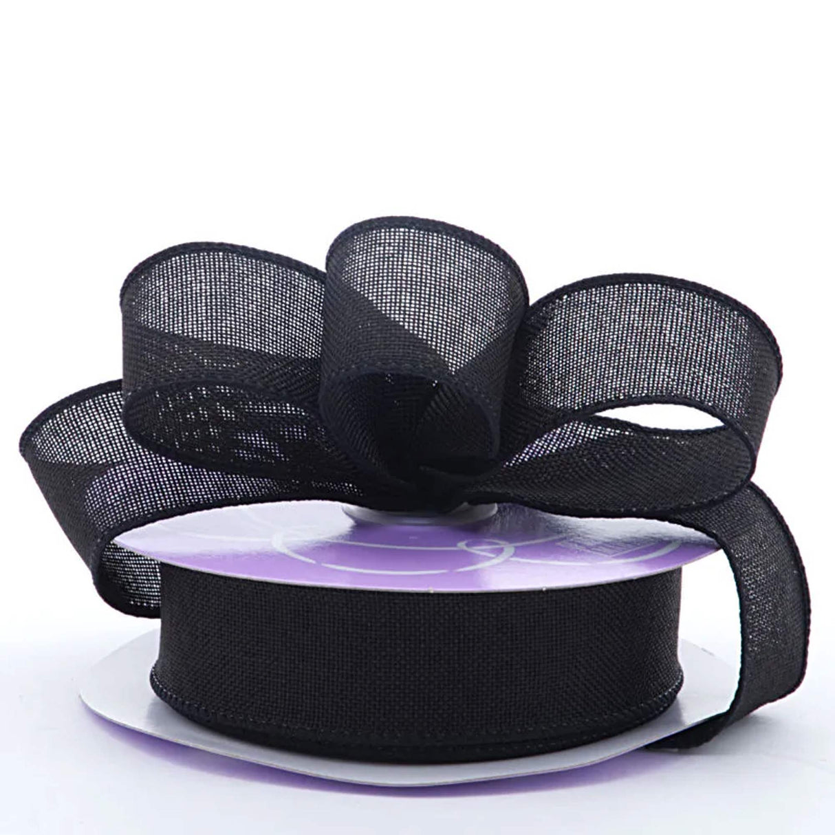 Brandford Heavy Weave Ribbon 1 1/2 '' X 20 yd Black Color 1 / roll