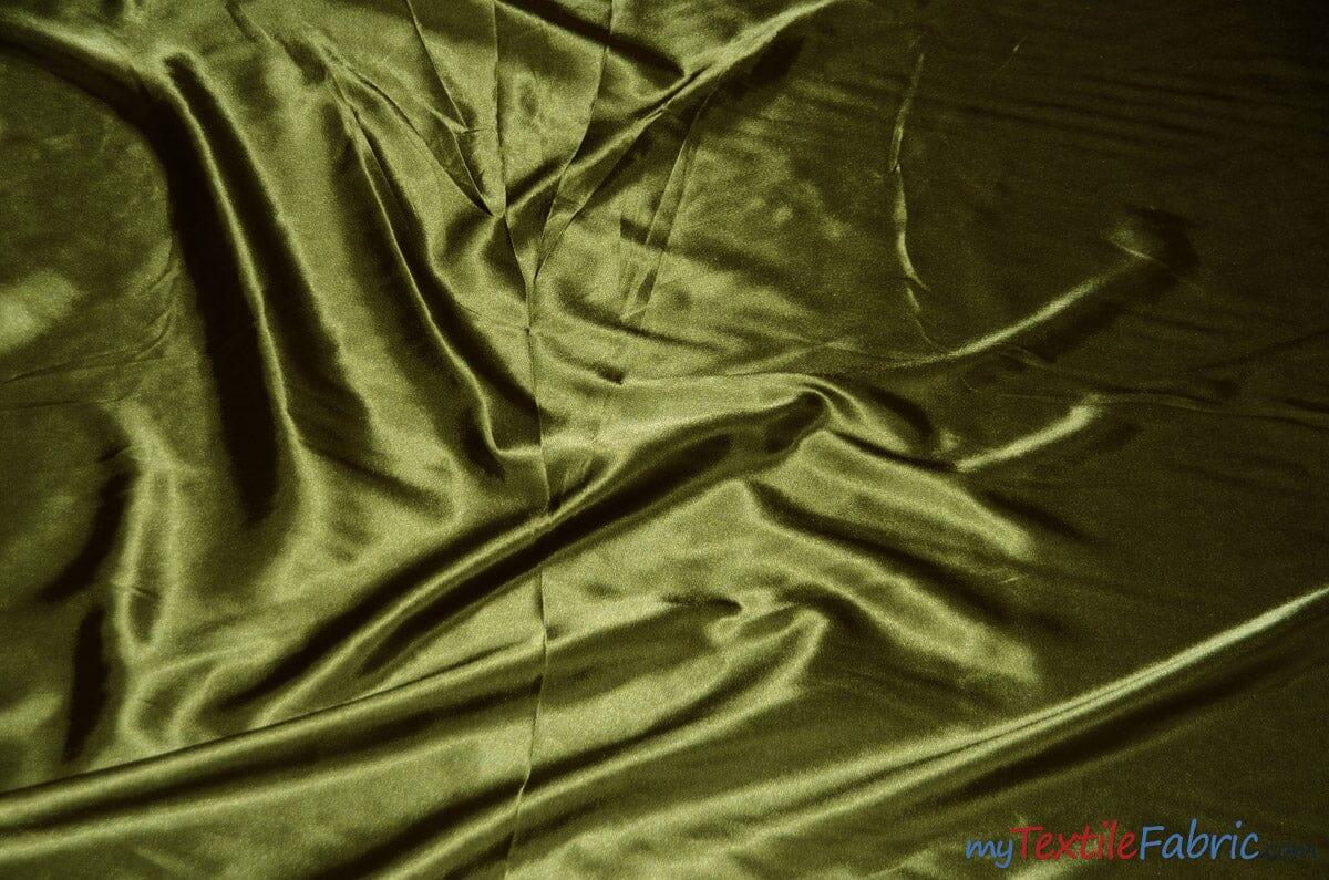 Silky Soft Medium Satin Polyester Fabric - Solid, 58/60" Width (70 Yard Bolt)