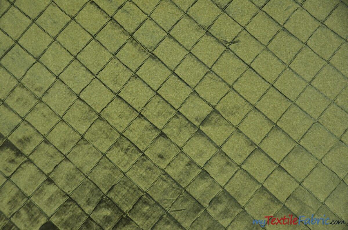Pintuck 2X2 Taffeta Fabric - Diamond Pattern, 54" Width, Multiple Colors (1 Yard)