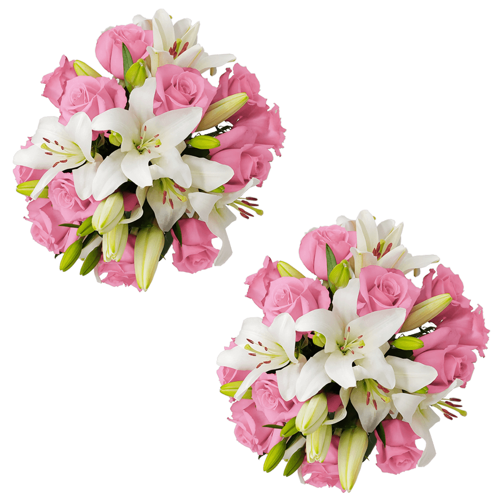 Stylish Rose & Lily Fresh Flower Bouquet for Gifts & Decor