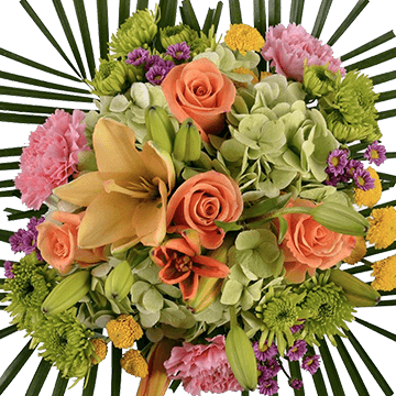 Tropical Paradise Flower Bouquet Fresh Mixed Arrangement
