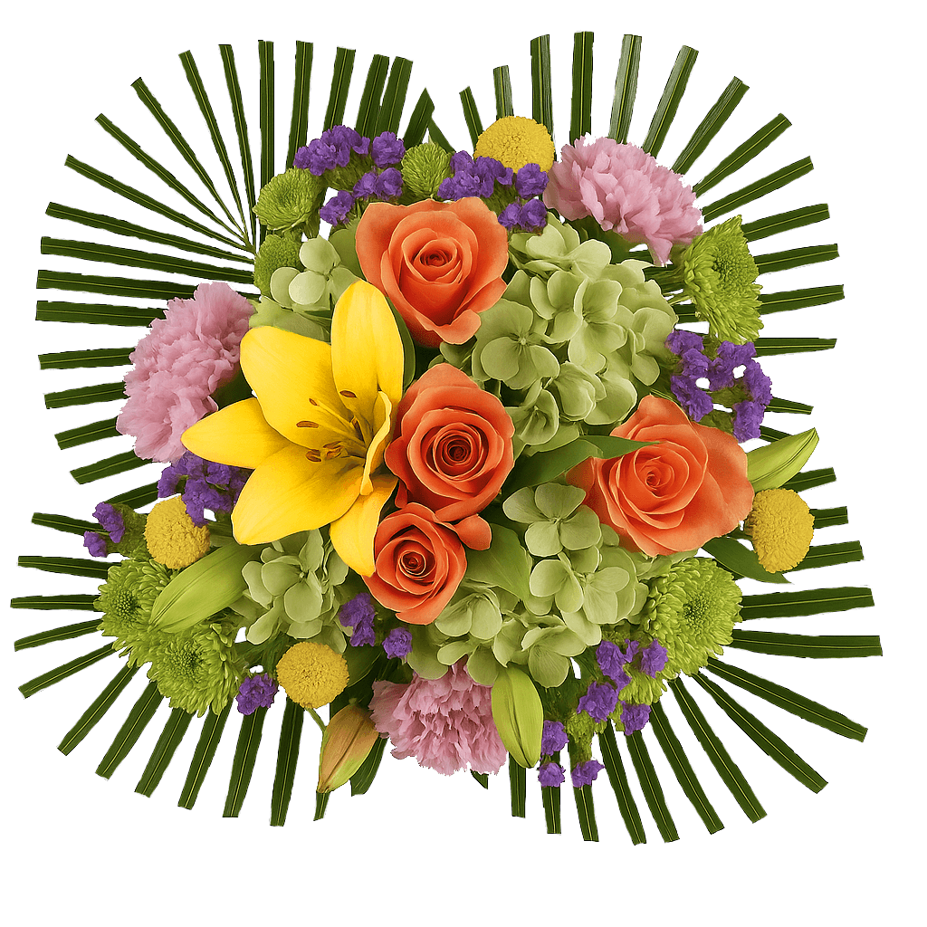 Tropical Paradise Flower Bouquet Fresh Mixed Arrangement