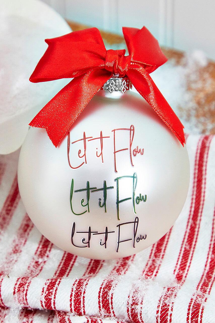 4" Glass Christmas Ornament