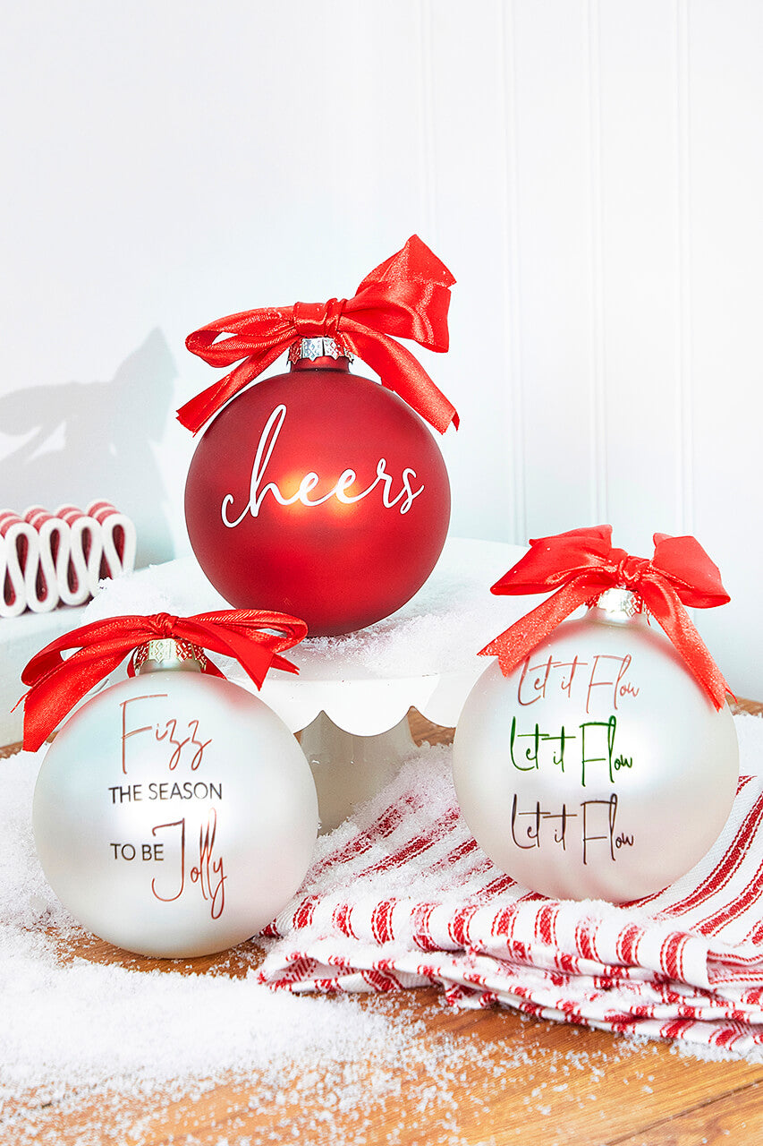 4" Glass Christmas Ornament