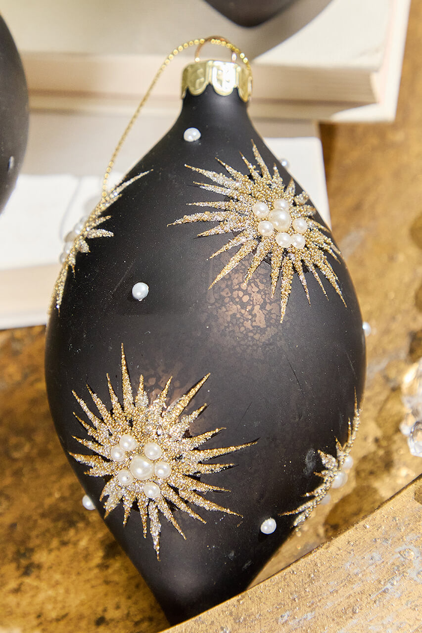 4–6 Inch Starburst Glass Ornament