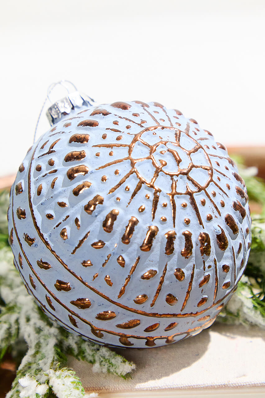 Rustic Embossed Ornament