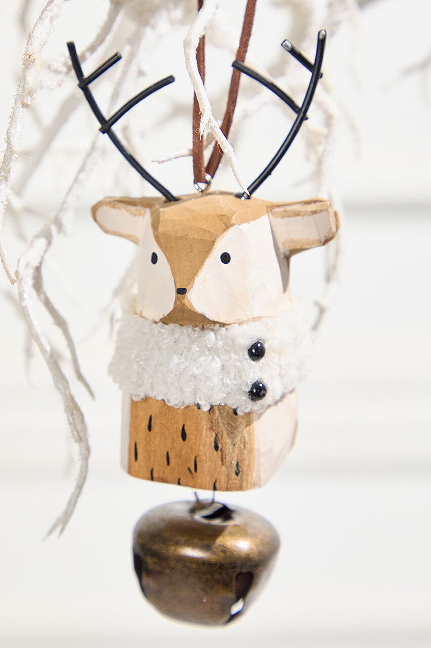 Icon with Bell Wood Ornament