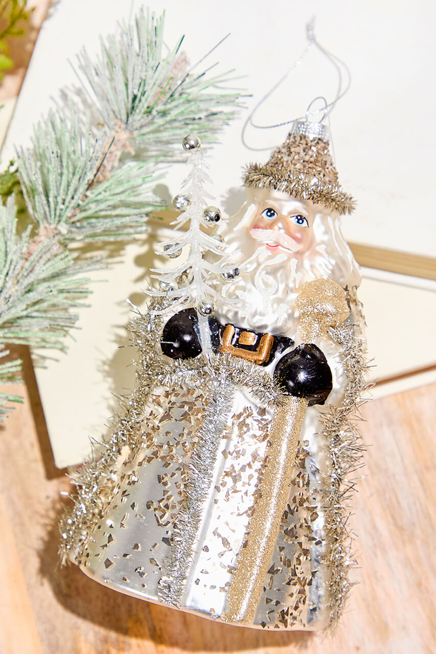 Neutral Santa Ornament