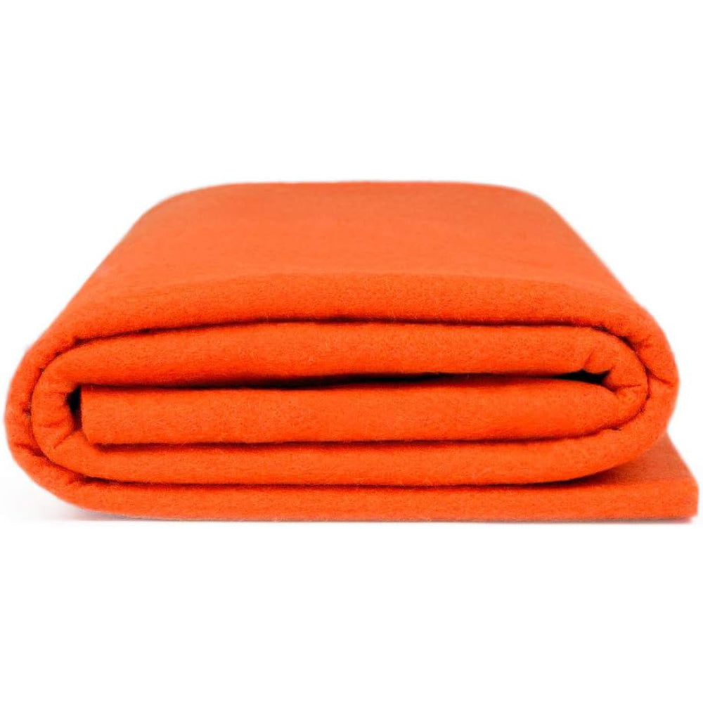 Orange Acrylic Felt Fabric - Orange, 72" Wide, 1.6Mm Thick