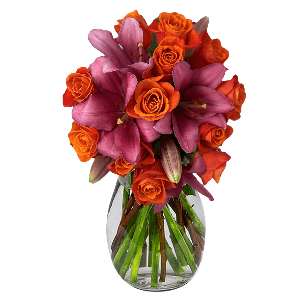 Stunning Rose & Lily Mixed Flower Bouquet for Any Occasion