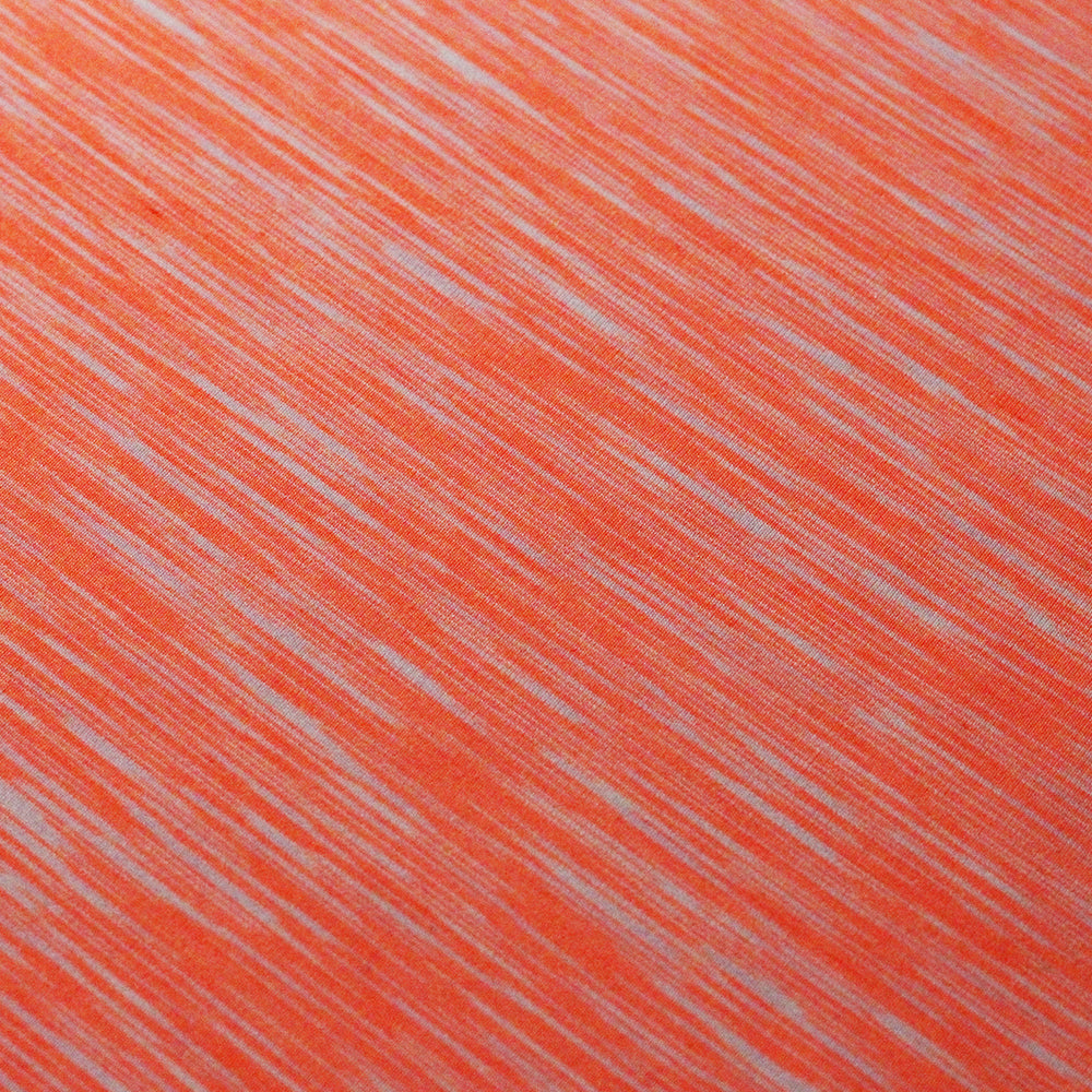 Space Dye Jersey Polyester Spandex Fabric - Multi-Color Space-Dye Stripes, 58/60" Width (1 Yard)