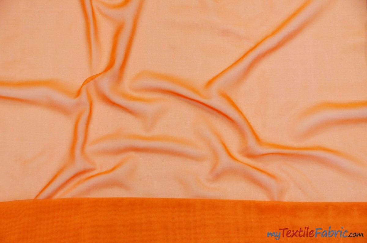 Polyester Chiffon Fabric - Super Soft, Flowy, Sheer, 58/60" Width, 100% Polyester (By The Continuous Yards & Bolts)