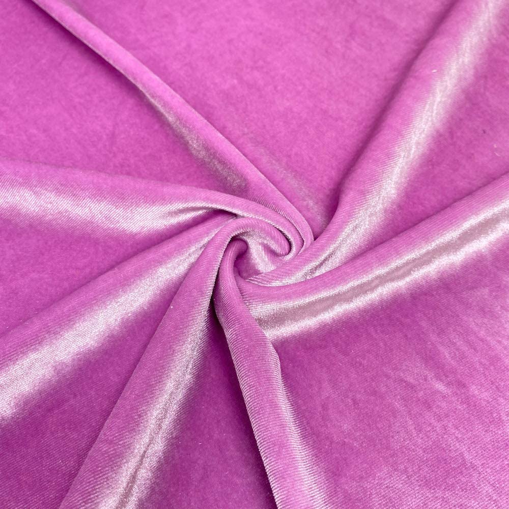 1 Yard Stretch Velvet Fabric Soft Silky 4 Way Stretch for Apparel Costumes 58/60 Inch Width