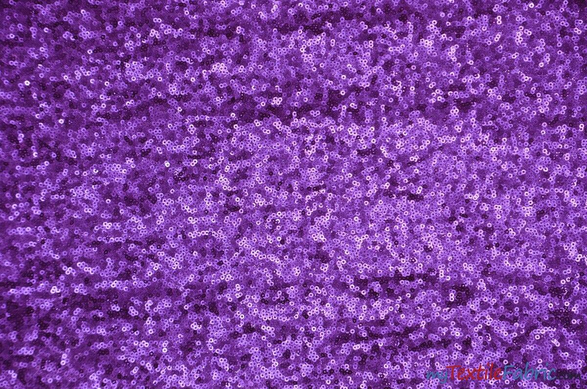 Glitz Mesh Sequins Polyester Fabric - 3Mm Glitter Sequins, 52" Width, Multiple Colors (1 Yard)
