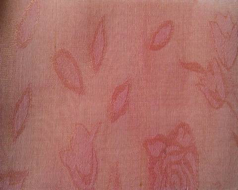 Organza Jacquard D#WG050152 Pink Organza Fabric - Floral, 57/58" Width