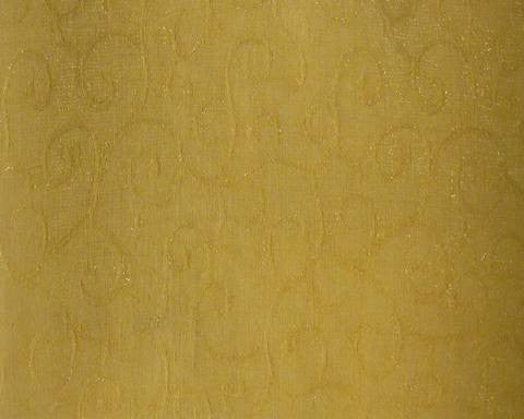 WG05016 Swirl Yellow Organza Jacquard Fabric - Yellow Swirl, 57/58" Width