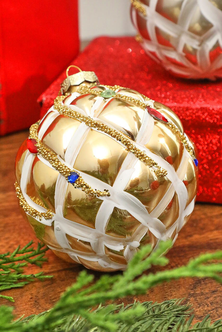 4” Glass Ball Ornament