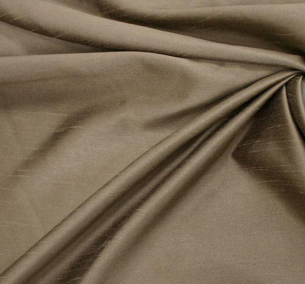1 Yard Oscar Shantung Two Tone Black Taupe Fabric 58/60 Inches Wide