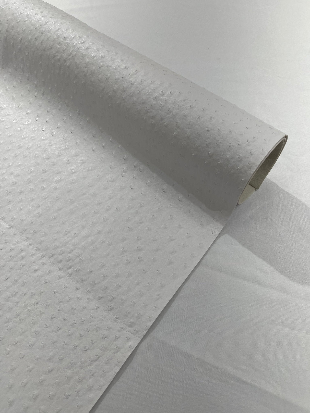 Ostrich Faux Vinyl Fabric - Textured Ostrich Embossed, 54" Width (1 Yard)