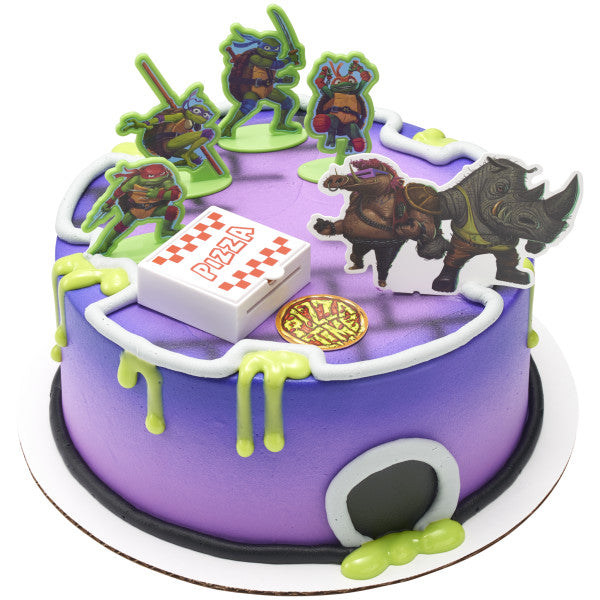 Teenage Mutant Ninja Turtles Pizza Power Cake Topper, 6-Piece