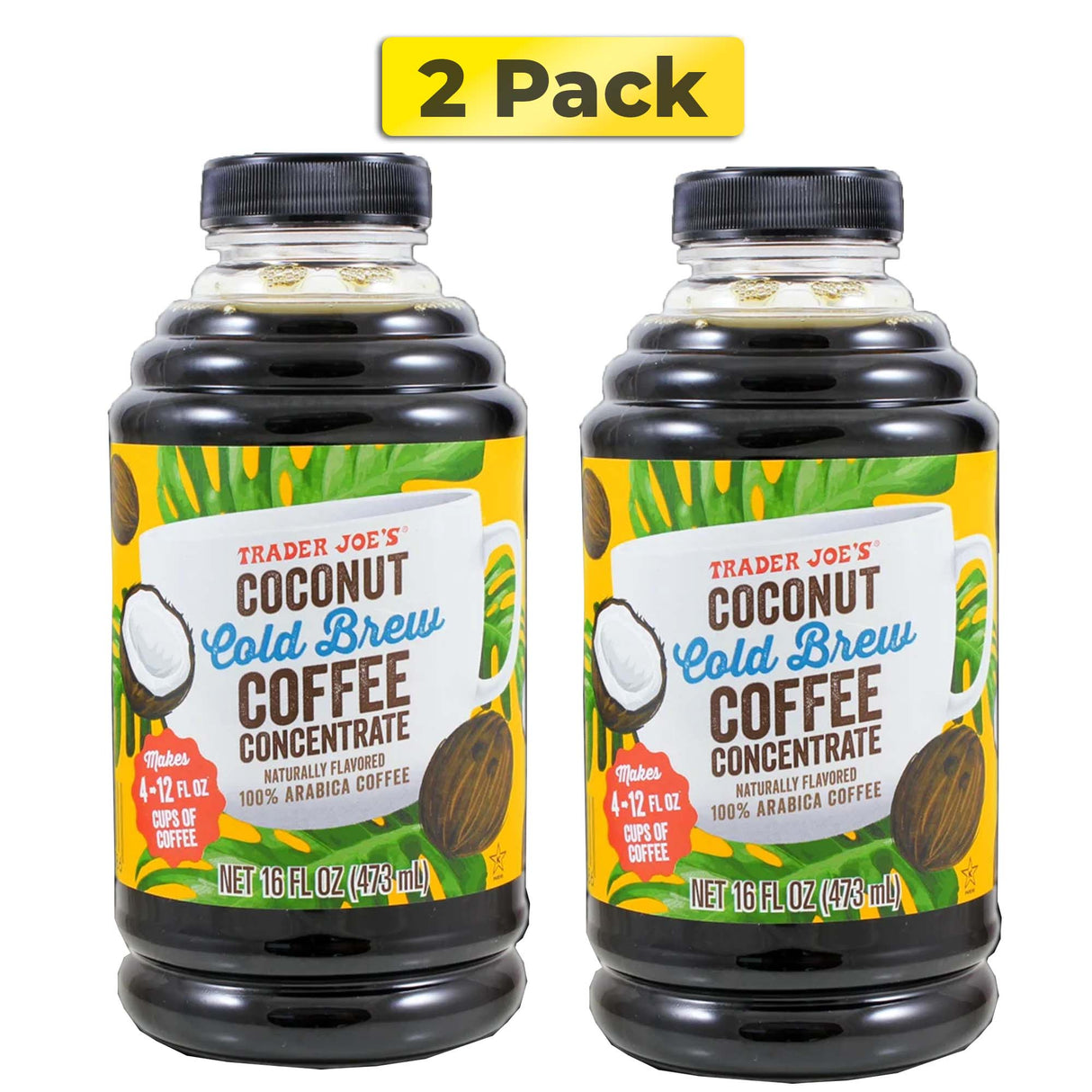 Trader Joe's Coconut Cold Brew Coffee Concentrate | 16 Fl oz
