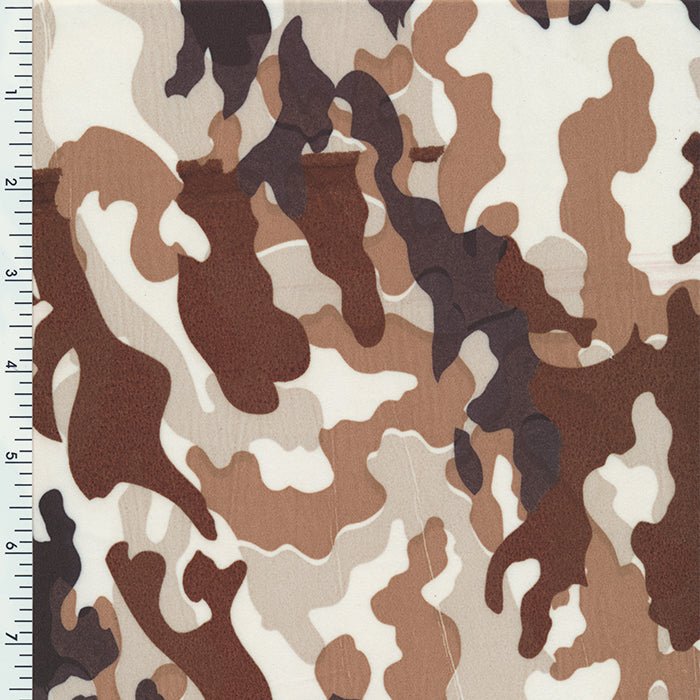 Poly Spandex Tricot Camo Olive Black