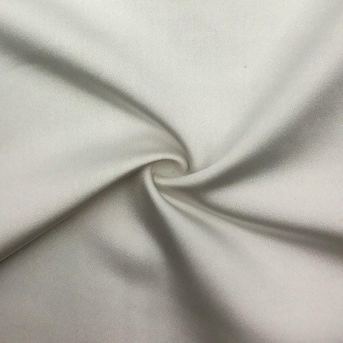 Poly Spandex Tricot Shiny White