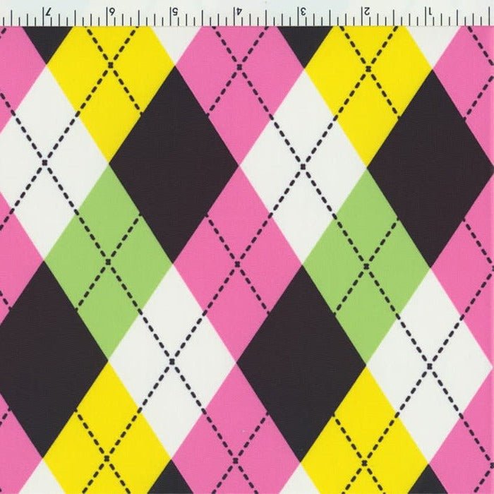 Spandex Tricot Argyle Stitching Fabric 1022