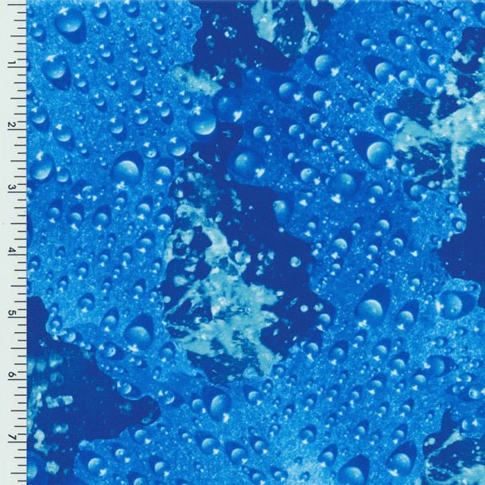 Printed Spandex Rain Drop Fabric 1001