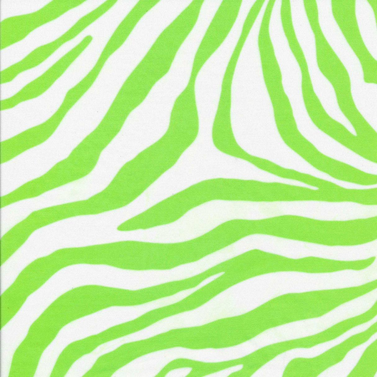 Printed Spandex Neon Orange Zebra