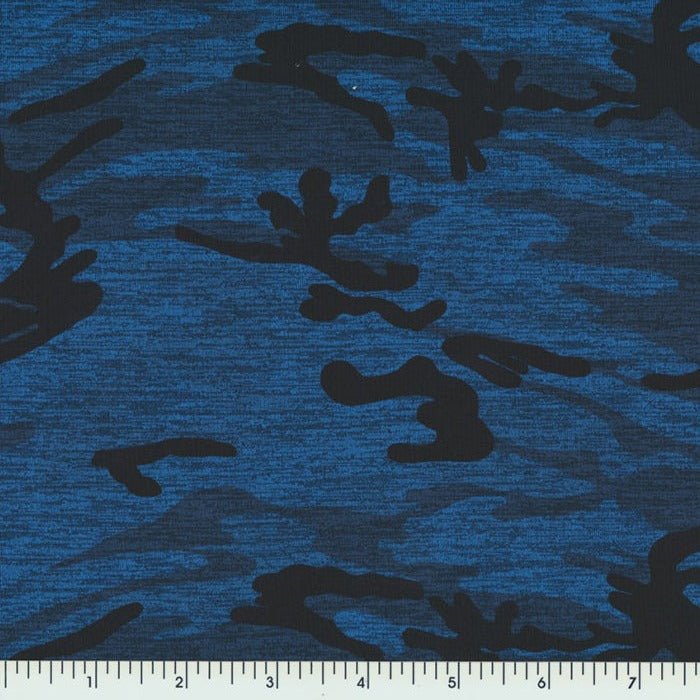 Printed Spandex Midnight Blue Swimwear