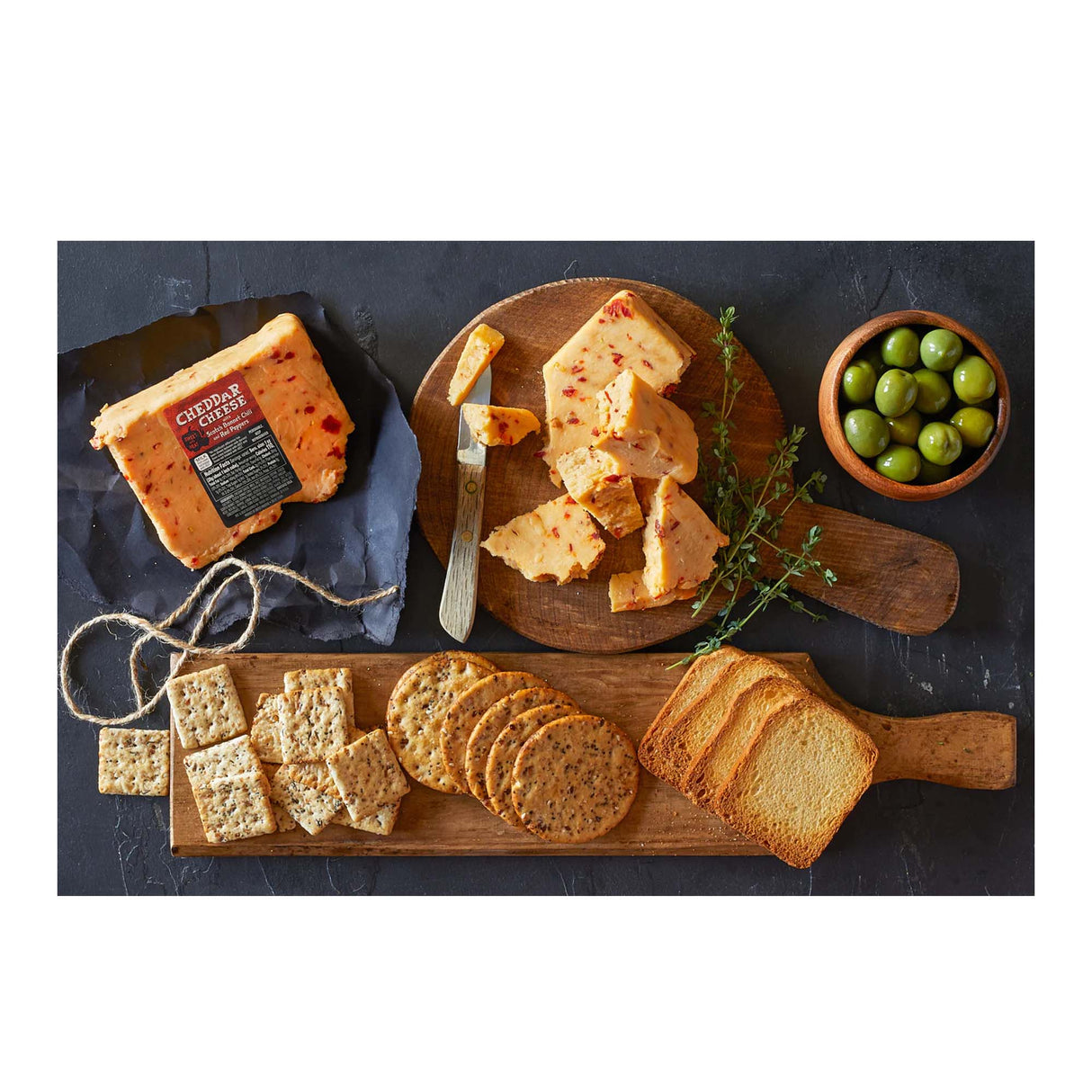 Cheddar Cheese with Scotch Bonnet Chili Peppers