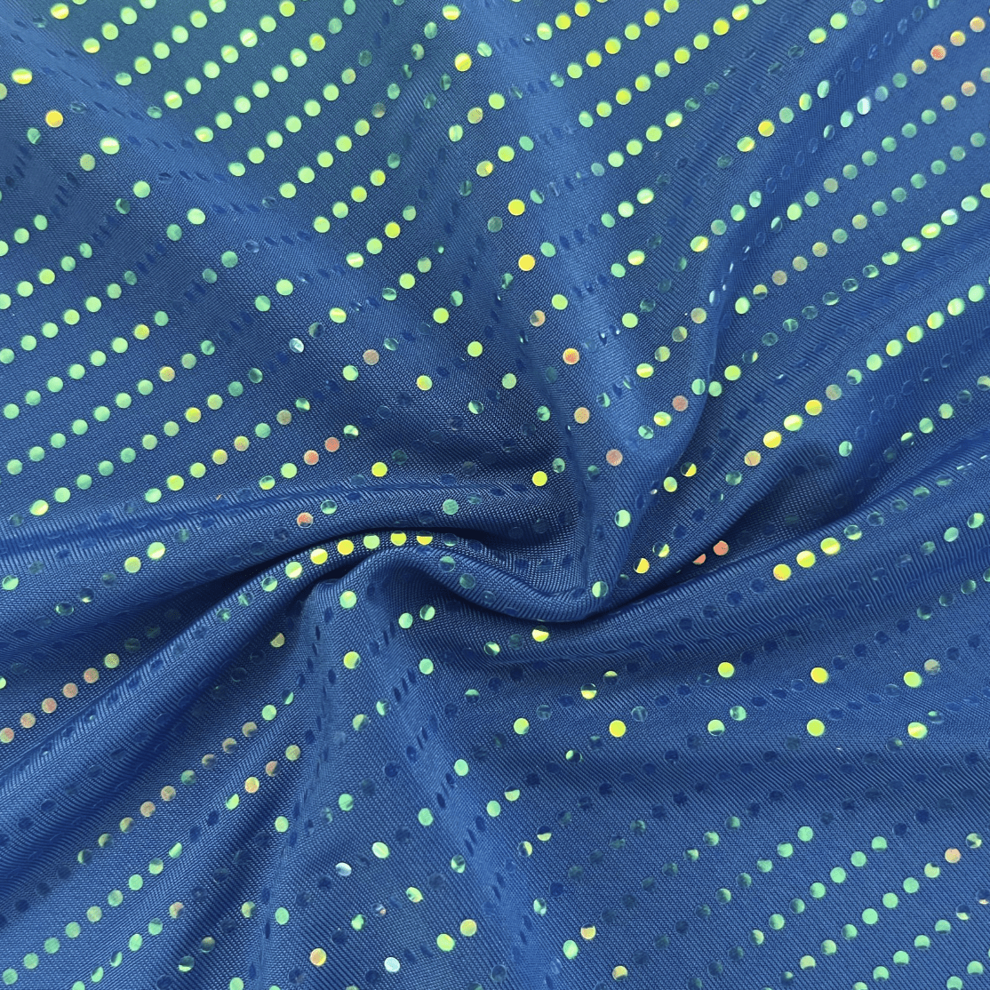 Waterfall Polyester Spandex Iridescent Fabric