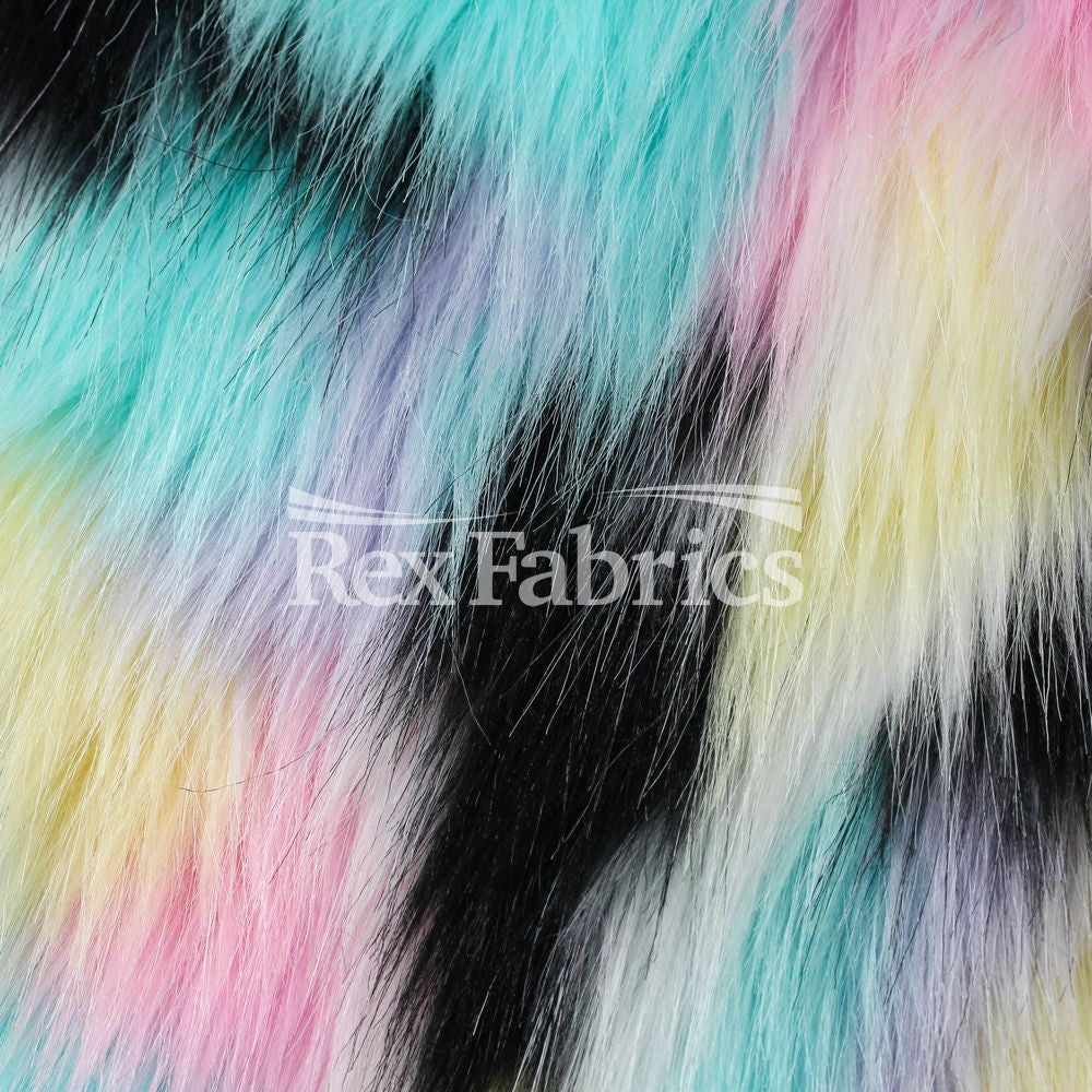 Painted Jungle Acrylic Fabric - Faux Fur, 58/60" Width (1 Yard)