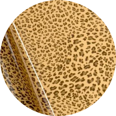 Panther Gold Heat Transfer Vinyl Fabric - Pattern, 20" H x 12" W, 20" H x 36" W, 20" H x 180" W (Foot, Yard, 5 Yard)